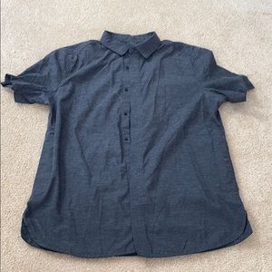 lulu snap short sleeve button down